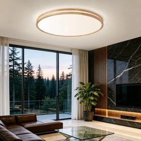 Brilagi - stlmiteľné LED svietidlo MOLINA 128W/230V 3000-6000K, dub, priemer 100 cm +DO