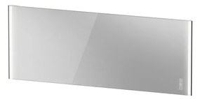 Duravit XViu - Zrkadlo 2020x800 mm s osvetlením, čierna matná XV70490B2B2