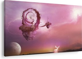 Obraz - Víla na plávajúcom ostrove (90x60 cm)