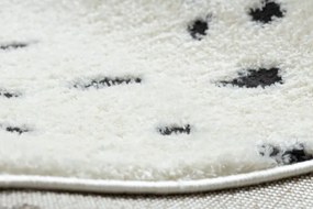 Dywany Łuszczów, Kusový koberec Mode 8508 cream/black, 120x170, biela, chodba / predsieň