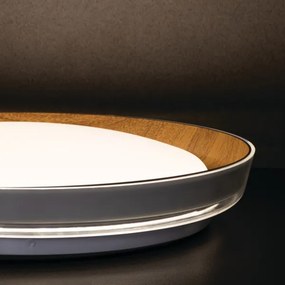 Kanlux 37317 - LED Stropné svietidlo NIFU LED/17,8W/230V pr. 43 cm biela/hnedá