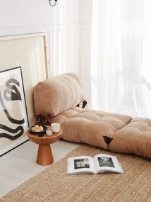 Rozkládací futonové křeslo Kadife camel