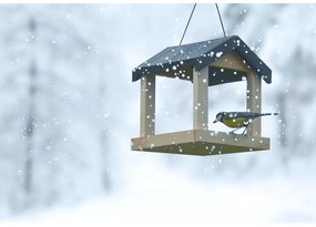 Drevené zásvesné kŕmidlo pre vtáctvo Esschert Design