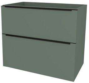 Mereo, Mereo Mailo, kúpeľňová skrinka 101 cm, čierne madlo, Multidecor, Zelená Verde, MER-CN592SBZEV1