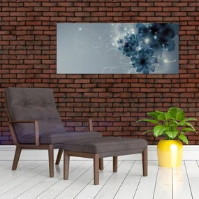 Obraz - Nežné kvety (120x50 cm)