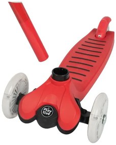 Playtive Kolobežka s LED kolieskami (trojkolobežka, červená)  (100387743)