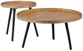 Odkladací stolík mesa m ø 45 x 45 cm prírodný MUZZA