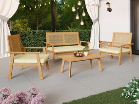 Set záhradného nábytku Kokaret, Farba:: akacja / kremowy