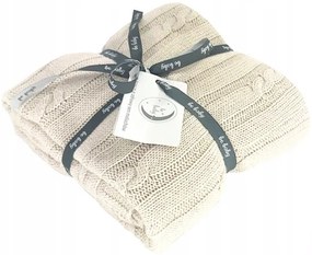 Detská deka do kočíka, tkaná Farba: béžová