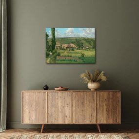 Obraz - Camille Pissarro, Landscape at Les Pâtis, Pontoise, reprodukcia (70x50 cm)