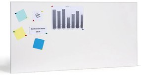 Samolepiace akustická nástenka, 1200 x 600 mm, biela