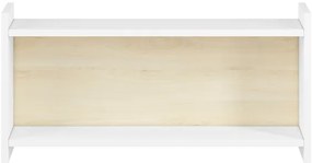 Detská nástenná polica BUBO 35x72 cm biela/svetlý buk