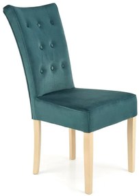 VERMONT chair, honey oak / dark green Monolith 37