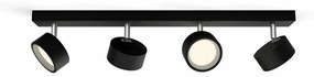 Philips 8720169174887 bodové LED svietidlo Bracia, čierna, 4x 5,5 W 4x550lm 2700K IP20
