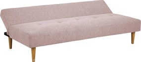 Dizajnová rozkladacia sedačka Amya 180 cm ružová - dub