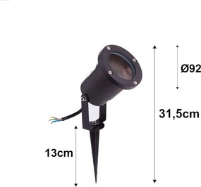 ECOLIGHT Zapustený LED záhradný reflektor EC79018 pre GU10 žiarovku