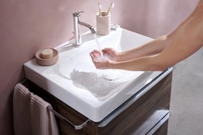 Hansgrohe Tecturis S, páková umývadlová batéria 110 EcoSmart+ s odtokovou súpravou, chrómová, HAN-73310000