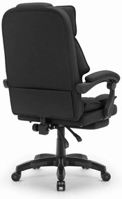 Ergonomická kancelárska stolička HC-1031 s podnožkou - čierna