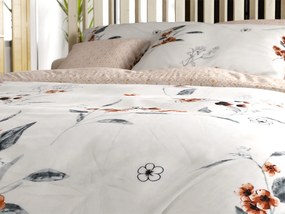 Obojstranné obliečky DUO SENSE SOFIRA krémové + obliečka na vankúšik 40x50 cm ZDARMA Rozmer obliečky: 70 x 90 cm | 140 x 200 cm