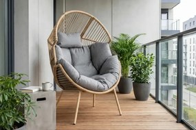 Záhradné ratanové kreslo Lucca – Váš súkromný kokón pohodlia