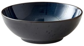 Čierna/modrá misa z kameniny ø 30 cm Gastro Dark Blue/Black – Bitz