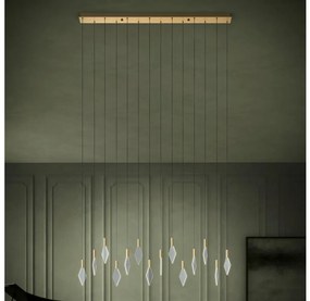 Eglo 390362 - LED Stmievateľný luster na lanku MIRADOR 14xLED/3,3W/230V zlatá