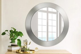 Okrúhle ozdobné zrkadlo Lesklá oceľ fi 60 cm