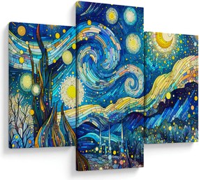 Obraz – Mozaika hviezdnej noci (90x60 cm)