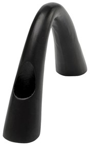 Bow Duo svietnik čierny 13 cm