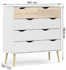 Komoda OSLO 75456, biela