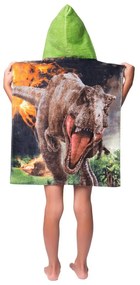 Bavlnené detské pončo veľkosť 3-8 rokov Jurassic World "Volcano" – Jerry Fabrics