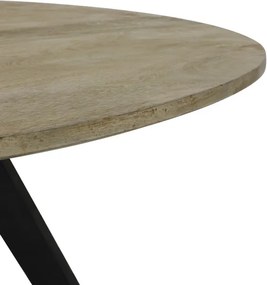 Okrúhly jedálenský stôl s drevenou doskou z mangového dreva Magnifera - Ø 140 * 78 cm