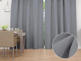 Biante Dekoračný záves Rongo RG-068 Sivý 140x200 cm