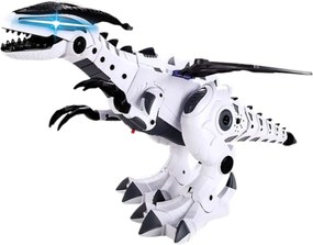 LEAN Toys Robot s dinosaurími krídlami napájaný z batérií Pohybuje sa Svetlá Zvuky