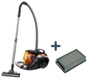 Rowenta - Bezsáčkový vysávač COMPACT POWER 1,5l 750W/230V čierna/oranžová