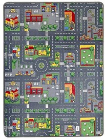 Detský koberec City 95 1,33/1,75 šedá
