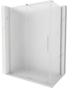 Mexen Velar, sprchový kút s posuvnými dverami 160 x 80 cm, 8mm sklo námraza, brúsená oceľ, 871-160-080-31-97