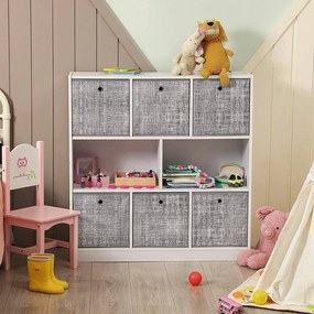 Úložný box Grey, sada 6ks, 30x30x30 cm, sivá