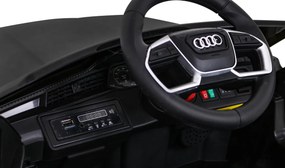 Ramiz Audi E-Tron Sportback pre deti čierne + na diaľkové ovládanie + pohon 4x4 + pomalý štart + rádio MP3 + LED