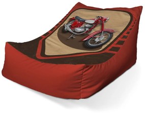 Sablio Sedací vak Lounge Jawa panelka Vintage - 80 x 95 x 50 cm