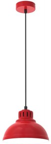 Luster na lanku SVEN 1xE27/15W/230V červená