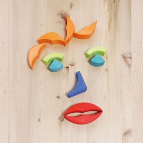 Grimm's - Drevená stavebnica - oblúky - 81 ks