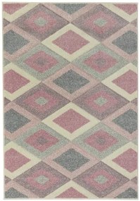 Koberce Breno Kusový koberec PORTLAND 1505/RT4P, ružová, viacfarebná,80 x 140 cm