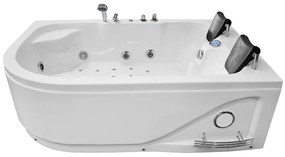 M-SPA -  Pravá kúpeľňová vaňa SPA TURBO PLUS hydromasážou 180 x 120 x 54 cm (MSPA1631-TURBO+ -R)