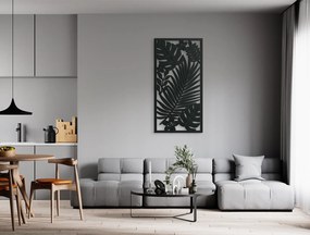 drevko Drevený obraz Listy vo vetre Rozmer obrazu: 44,5 x 22,5 cm, Farba dekorácie: Čierna