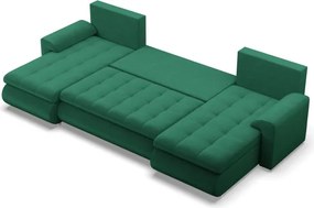 Sedacia súprava FORESTA ULL Kronos v tvare U fľaškovo zelená