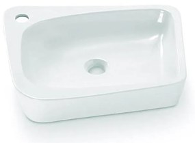 Bathco 4001 - Umývadlo na dosku ARAGON 50 x 40,5 cm porcelán/biela