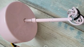 Pastelovo ružové závesné kovové svetlo Endien – Ø 40*135cm/ E27/ 40W
