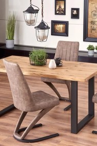 Jídelní rozkládací stůl Press 160/250 cm dub artisan/černý
