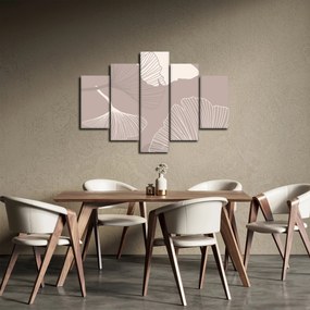 Obraz - Béžové listy N⁰1 (150x105 cm)